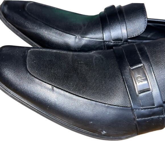 Calvin Klein Men's Black Slip on Dress Shoes Loafer Oxford Size 10 - Picture 5 of 5